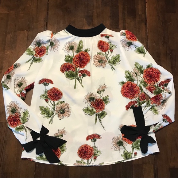 Zara Tops - Zara Basic Collection Floral Blouse